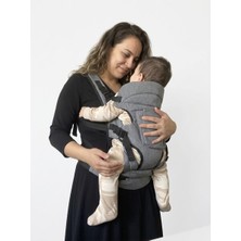 Burkay Çanta Gri Bel & Sırt Destekli 4-12 kg Ergonomik Kanguru Çok Yönlü Ayarlanabilir