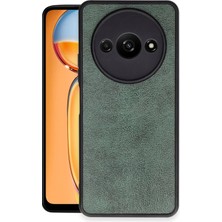 Mey Ithalat®   Redmi A3 4g Kılıf Aras Deri Kapak - Koyu Yeşil