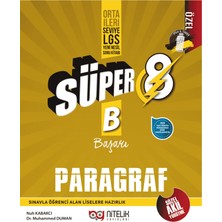 Nitelik Yayınları Nitelik Süper 8 Paragraf B Başarı Yeni Nesil Soru Kitabı