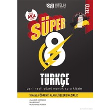 Nitelik Yayınları Süper 8 Türkçe Sözel Mantık ve Görsel Okuma Soru Kitabı
