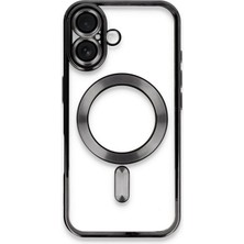 Mey Ithalat®  iPhone 16 Kılıf Kross Magneticsafe Kapak - Siyah
