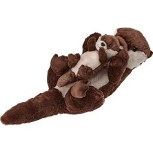 IKEA Skogsduva Yumuşak Oyuncak , Kahverengi-Bej, 45 Cm, 2'li Set, Yavrulu Su Samuru