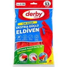 Derby Ekstra Güçlü Bulaşık ve Temizlik Eldiveni 9,5 Numara – 1 Çift