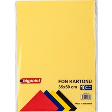Bigpoint Fon Kartonu 35X50CM 160 Gram Karışık 10 Renk
