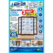 Nemtut Nemçek 3 Paket Nem Alıcı Kutu, Pe Malzeme ile Küf ve Kötü Kokuları Önleyici