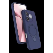 Marsilyan™- Huawei Honor 600 Lite Regal Magsafe Standlı Kapak - Lacivert