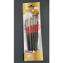 Neon Plus Artist Brushes Sanatçı Fırça Seti 6'lı - Resim Çizim Fırçaları
