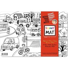 Happy Trend Çocuk Funny Mat - Araçlar 25X35CM - Yeni