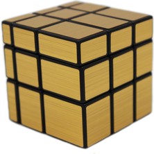 Happy Trend x 3 x 3 Magic Cube Altın Mirror Cube Speed Küp