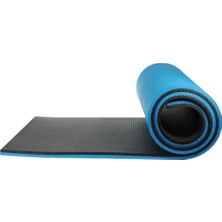 Happy Trend 10 mm Pilates Matı Mavi - Siyah