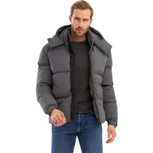 Happy Trend Erkek Su Geçirmez Çıkarılabilir Kapüşonlu Şişme Mont 720DNGR