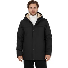 Happy Trend Parka Kışlık – Kürklü Iç Astarlı Parka Mont, Rüzgar Geçirmez & Su Geçirmez, Kapüşonlu, Fermuarlı, Cepli, Günlük Kullanım