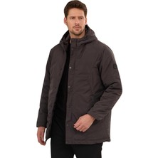 Happy Trend Erkek Kapüşonlu Su Geçirmez Mont Kaban - 3817DNGR