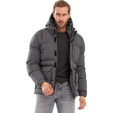 Happy Trend Erkek Su ve Rüzgar Geçirmez Spor Şişme Mont 779DNGR