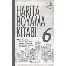Happy Trend Boyama Kitabı 6: 30 Tematik Dünya Haritası-Renkleri Kullan-Haritalar Anlam Kazansın
