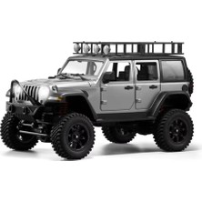 Happy Trend 1/12 Jeep Wrangler Rubicon 4WD Rc Model Crawler Offroad Truck Uzaktan Kumandalı Araba Rtr Gümüş+Dahili Işık Seti