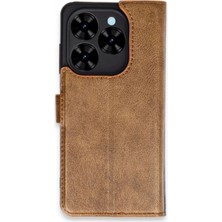 Marsilyan™- Tecno Spark Go 2024 Kılıf Trend S Plus Kapaklı Kılıf - Taba