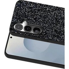 Bezos Onegif Samsung Galaxy S25 Plus Uyumlu Bright Simli Kapak - Siyah