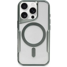 Mey Ithalat®  iPhone 11 Pro Max Kılıf Boyi Magsafe Silikon Kapak - Yeşil