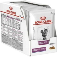 Royal Canin Feline Renal Chicken 12X85 gr Tavuklu Kedi Böbrek Hastalığı Yaş Maması (12'li Paket)