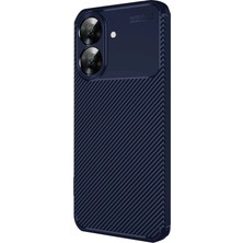 Mey Ithalat®  Realme Note 60 Kılıf Auto Focus Karbon Kapak - Lacivert