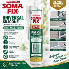 Soma Fix Soma Fıx SE280 Universal Silikon Şeffaf – Genel Amaçlı Silikon | 280 ml