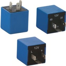 12v Flaşör Kablosuz İkazlı 12v 49, 49a, 31 3 Terminal Bmw Opel Audi Skoda Ford Volvo Elo 203103001