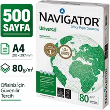 Navigator A4 Fotokopi Kağıdı Navigatör 80 gr 500 Lü (1 Paket)