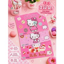 ÖZ OFİS Lisanslı Yeni Sezon 3'lü Hello Kitty Beslenme Örtüsü Seti - Hello Kitty Beslenme Örtüsü - Yerli Üretim
