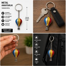 Mixoyuncak Kapadokya Balonu Metal Anahtarlık – Renkli Hediyelik (1 Adet)