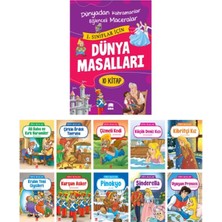 Fantastik Store Dünya Masallar Seti 1.ve 2. Sınıflar Için Eğik El Yazılı - (10 Kitap Takım Büyük Boy)