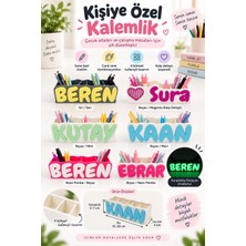 Dıymax Kişiye Özel Isimli Masa Düzenleyici Kalemlik - Çocuk Odası Organizeri, Okula Dönüş Hediyesi
