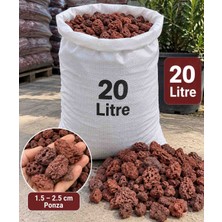 Stone Vera Ponza Taşı 1,5–2,5 cm – 20 Litre | Saksı, Kaktüs, Sukulent, Bonsai ve Peyzaj Kullanımı