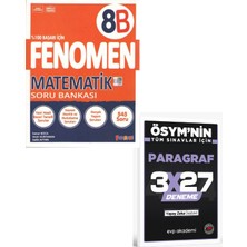Fenomen 2027  8 Matematik Soru Bankası (B)+ Evp Akademi Paragraf