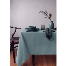 Gauze Fabric Design Safir Kadife Dokulu Dertsiz Ütü Istemeyen Yüksek Kaliteli Mint Masa Örtüsü