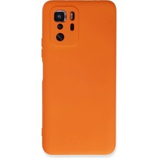 Mey Ithalat®   Poco X3 Gt Kılıf Nano Içi Kadife Silikon - Turuncu
