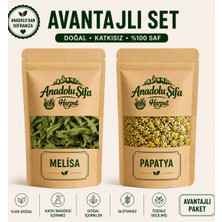 Anadolu Şifa Harput Melisa Kurusu + Papatya Kurusu 2'li Set 50 G x 2 Doğal ve Katkısız Bitki Çayı