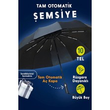 Tam Otomatik Rüzgarda Kırılmayan Profesyonel Erkek Kadın Şemsiye