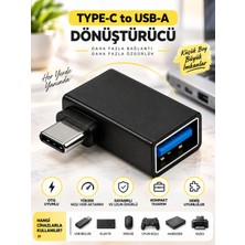 Type-C Erkek To Usb-A Dişi Otg Dönüştürücü Adaptör – USB Çevirici