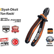 Boss 160 mm Siyah (85609) Oksit Yan Keski 6 Adet