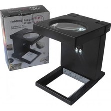 Pileli Store Nikula-Katlanır Plastık,led Işıklı Test Cıhazı Büyüteç 2.5X90MM