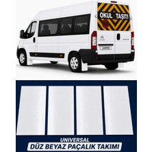 Otokap Universal Citroen Jumper Ön Arka Beyaz 4 Lü Set Paçalık Takımı Çamurluk Tozluk Aksesuar