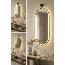 Sevinç Konsept Led'li Siyah Serenity Ayna 38*85 Cm, 40*100 cm Dekoratif Duvar Makyaj Dresauar Aynası