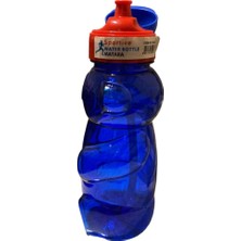 Sportive Matara Su Şişesi Mavi Kırmızı Kapaklı Sporcu Suluk 500ML Bpa Free Plastik