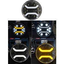 Otokap Universal Yuvarlak Sis Lambası 18 cm Çap 12-24V Su Geçirmez 4 Modlu Tır Kamyon Traktör Forklift Iş Makinesi 1 Adet