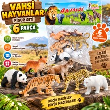 Trust Store Vahşi Hayvanlar Figür Seti 6 Parçasafari ve Orman Hayvanları Koleksiyonu Eğitici Oyuncak Seti
