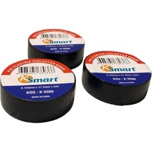 Ksmart Pvc Elektrik Izolasyon Bandı Siyah 0.125MM x 17.5mm x 3mt Kod K-9366 3 Adet