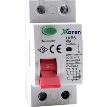 Universal Kaçak Akım Koruma Anahtar (Xkr6-2p 40A/30MA )