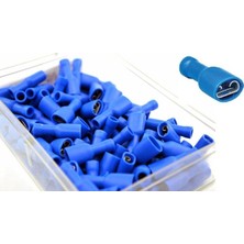 Universal Izoleli Dişi 6,3 mm Kablo Terminali Mavi (1,50-2,50MM GFFD-2638) 200 Adet