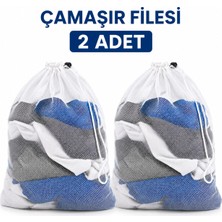 Cina Max Çamaşır Yıkama Filesi (2 Adet) 40X60 cm Fermuarlı Hassas Çamaşır Koruma Torbası Makine Yıkama Filesi